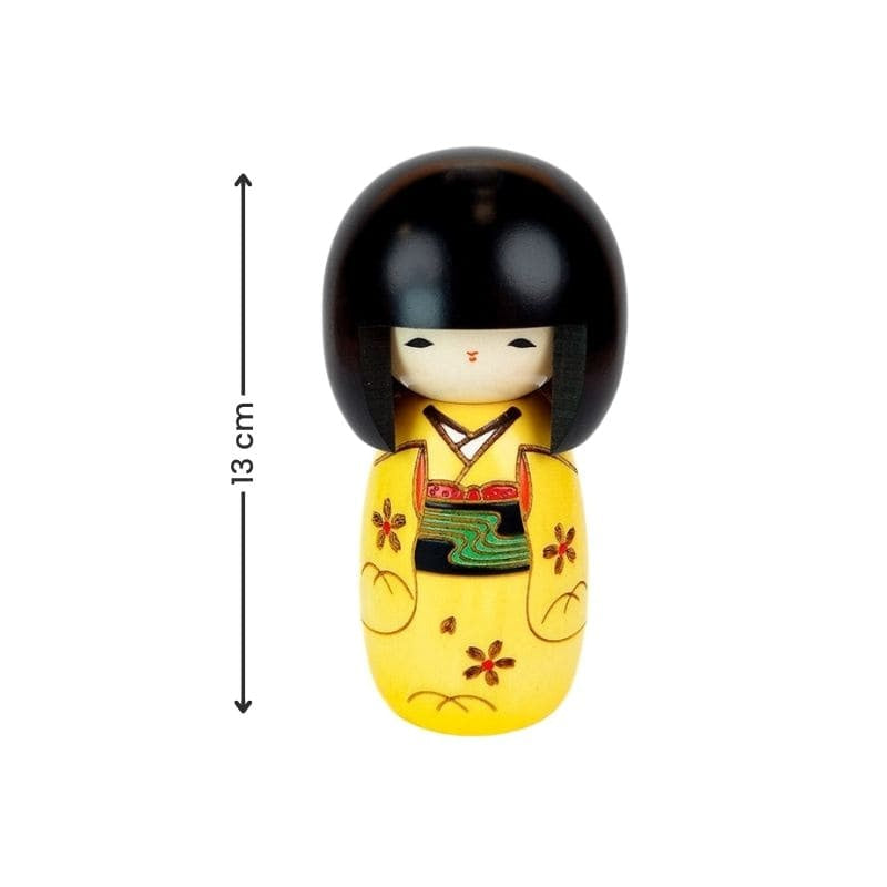 Poupée Kokeshi Jaune
