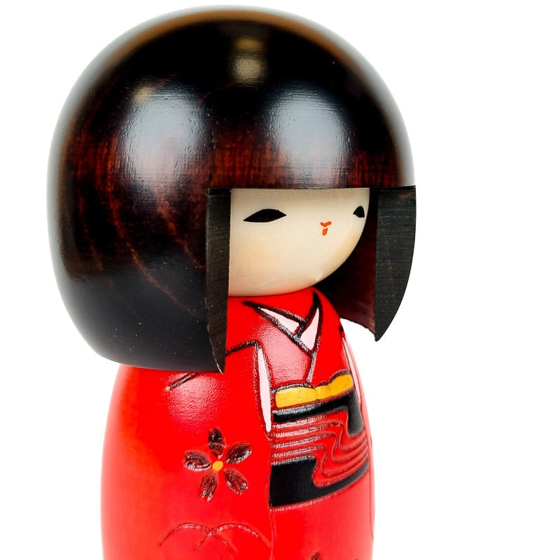 Poupée Kokeshi Rouge