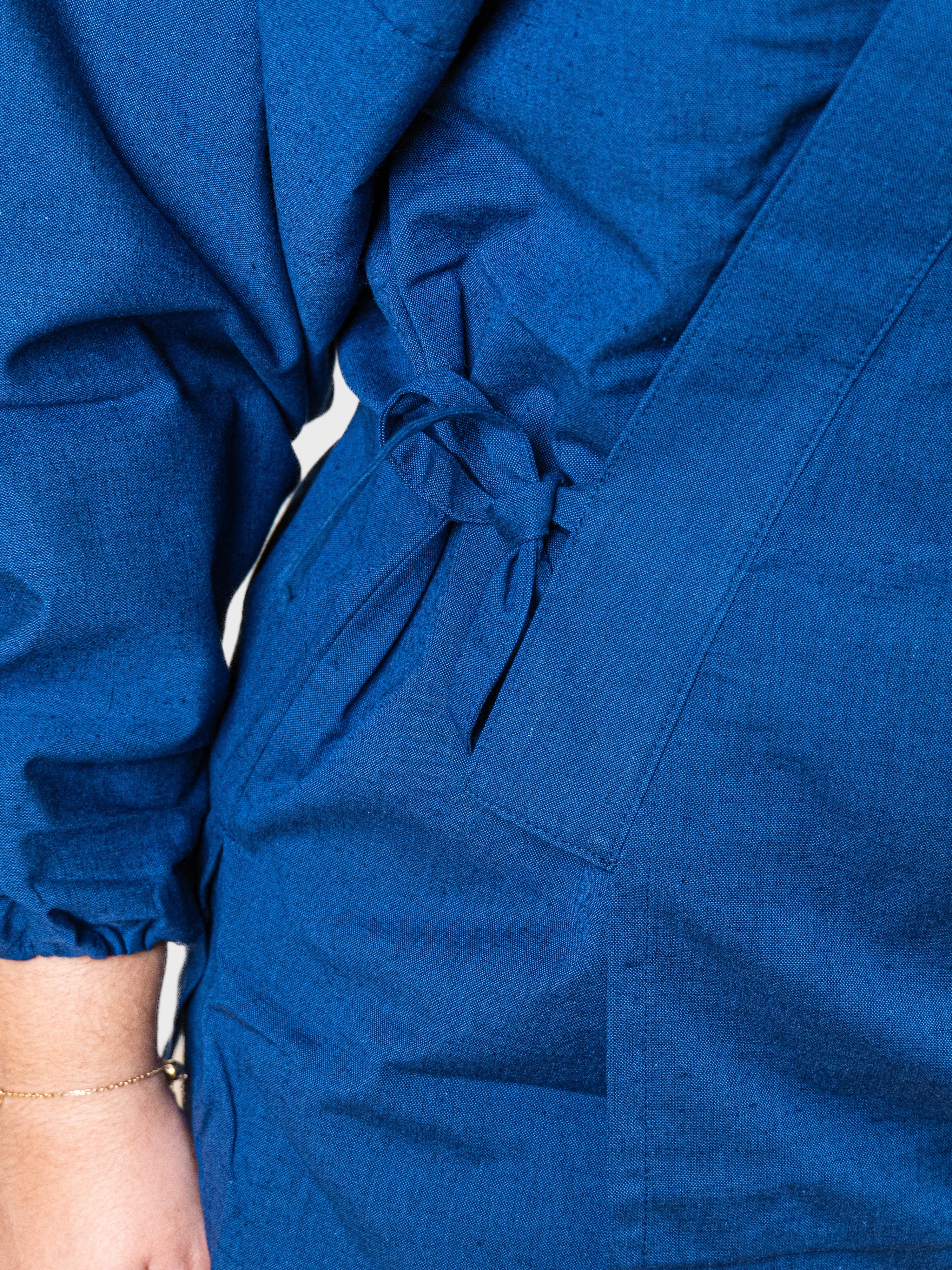 Pyjama Japonais Femme Samue Bleu Marine