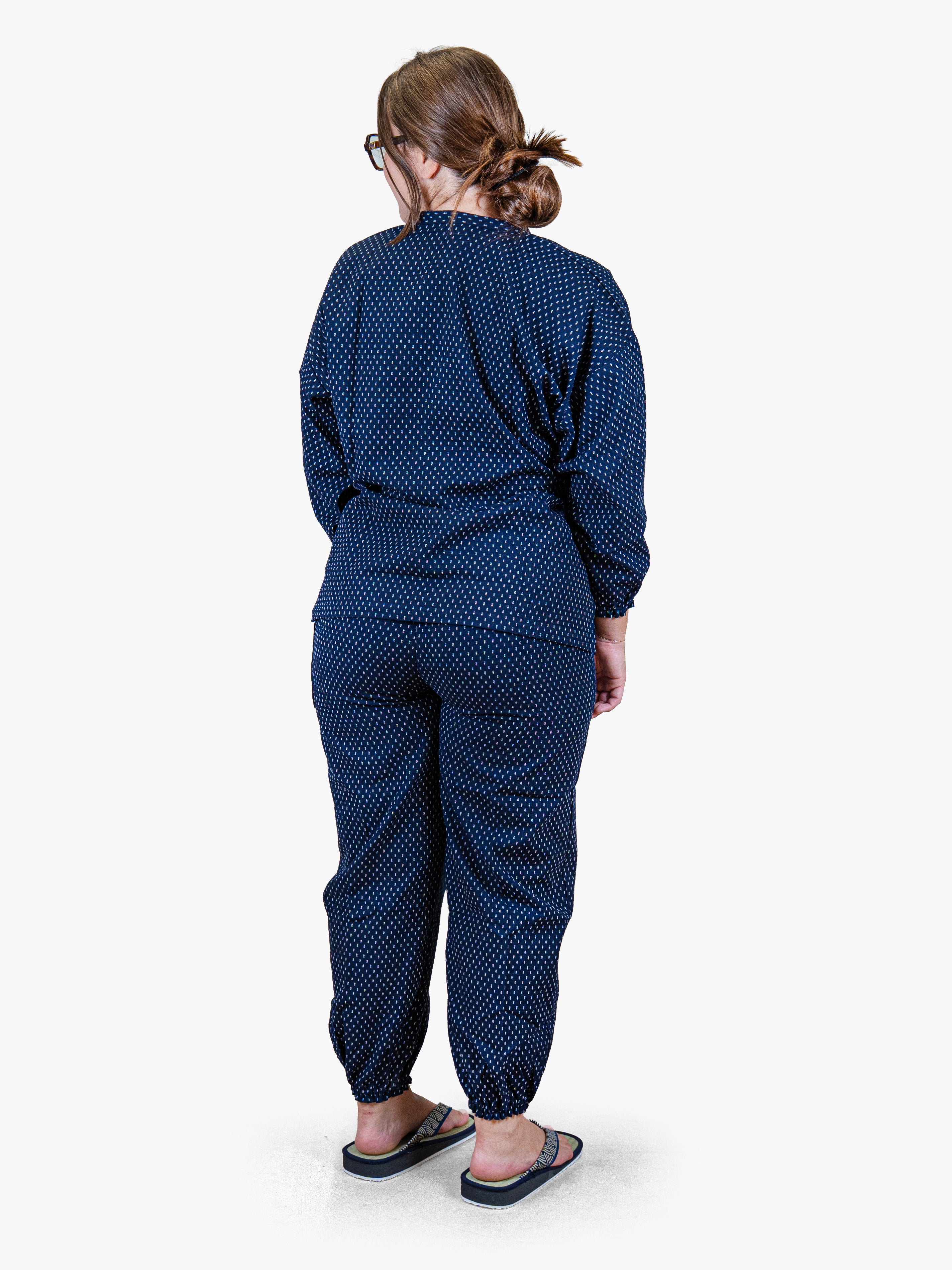 Pyjama Japonais Femme Samue Motif Arare