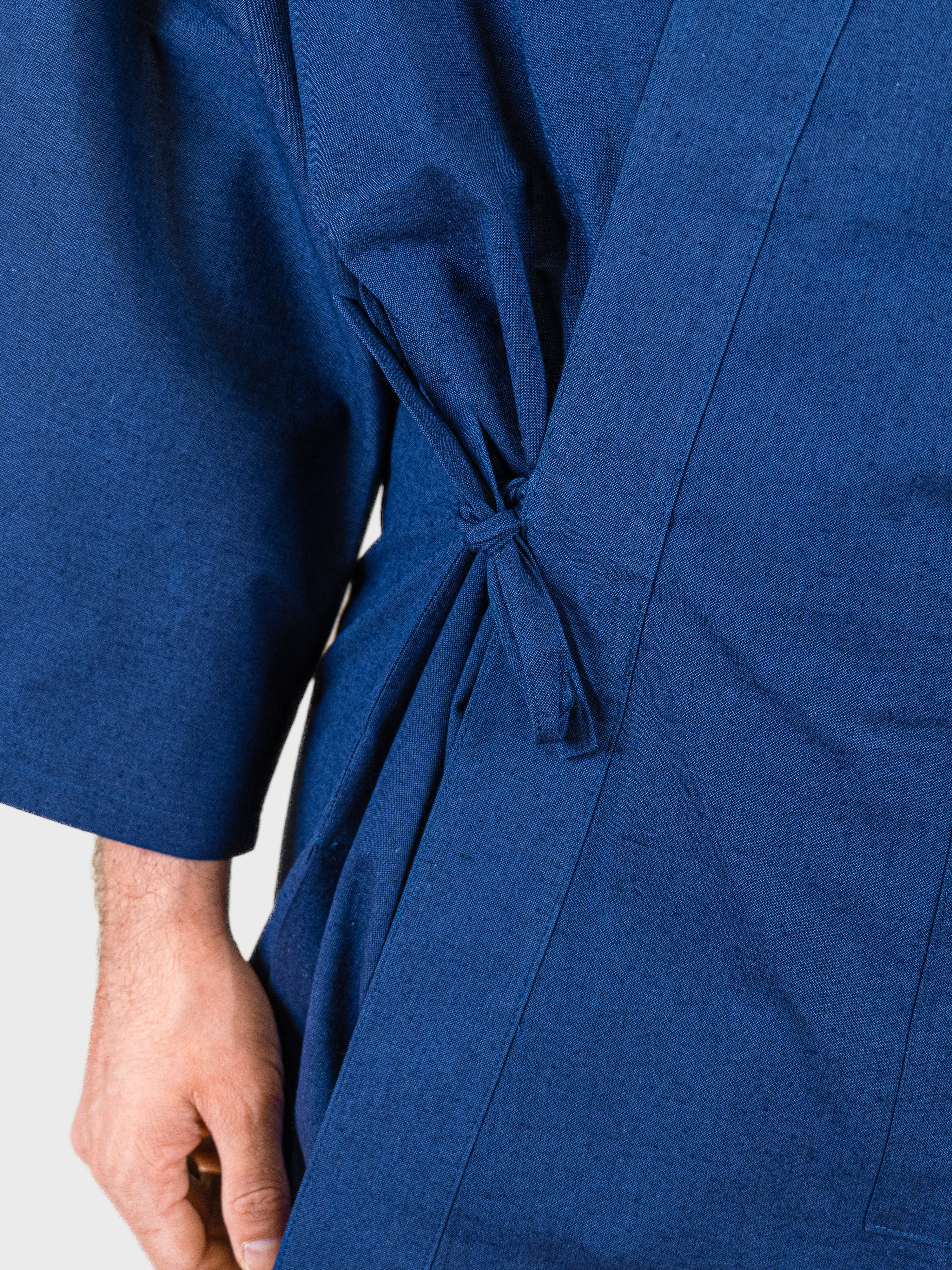 Samue Japonais Homme Bleu Marine Mi-Saison