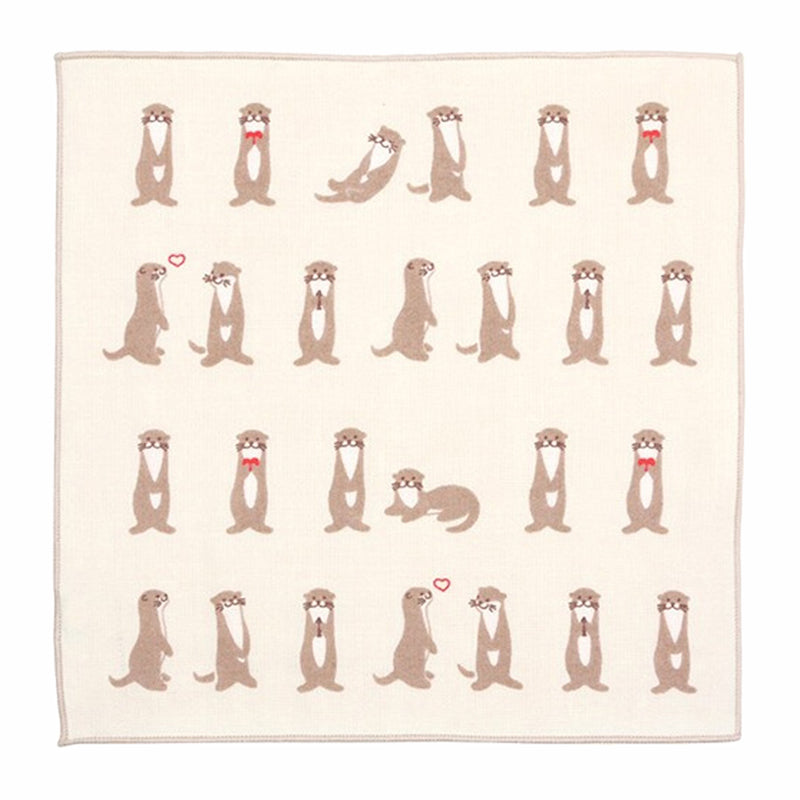 Serviette Japonaise Loutres
