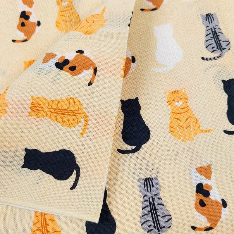 Serviette Tenugui Motif Chat