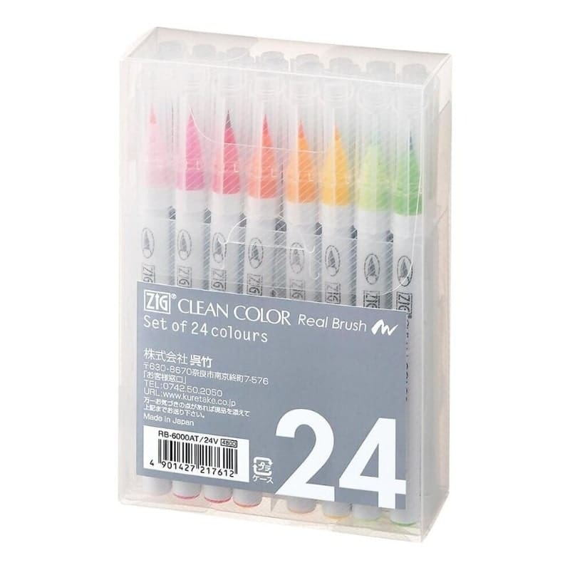Set 24 Stylos Pinceaux Extra-Fins ZIG