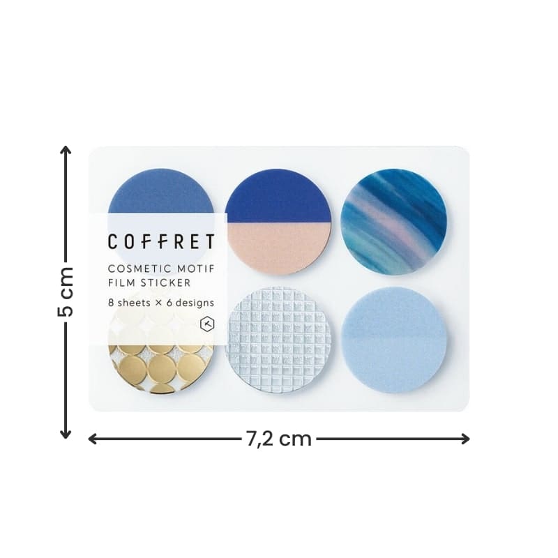 Stickers Coffret Cosmetic Horizon Blue