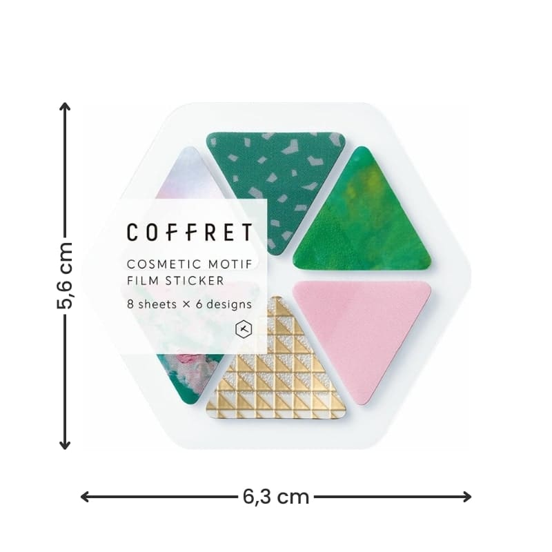 Stickers Coffret Cosmetic Triangle