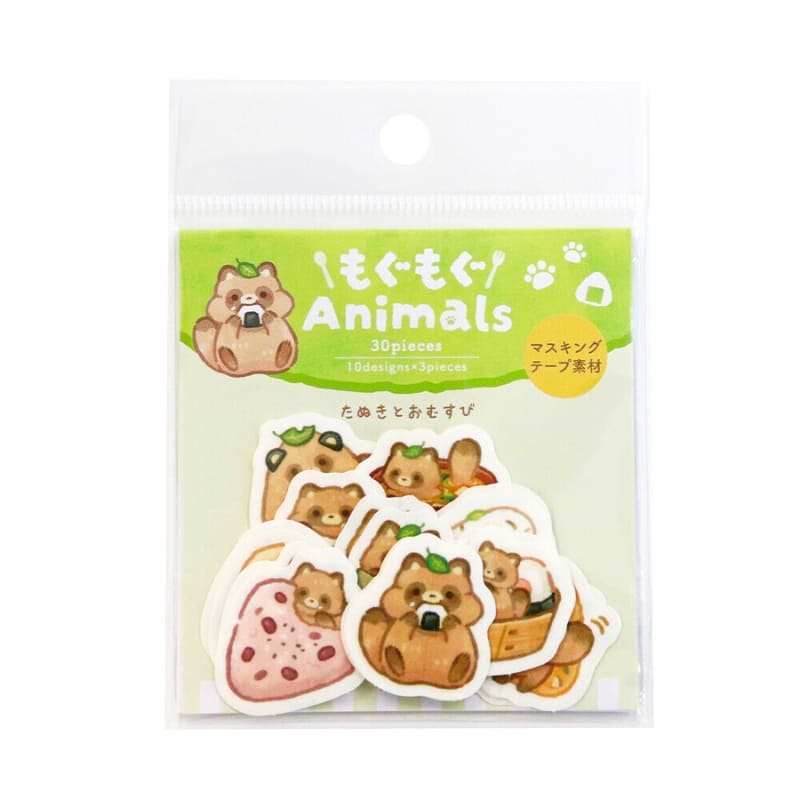 Stickers Flake Kawaii Tanuki
