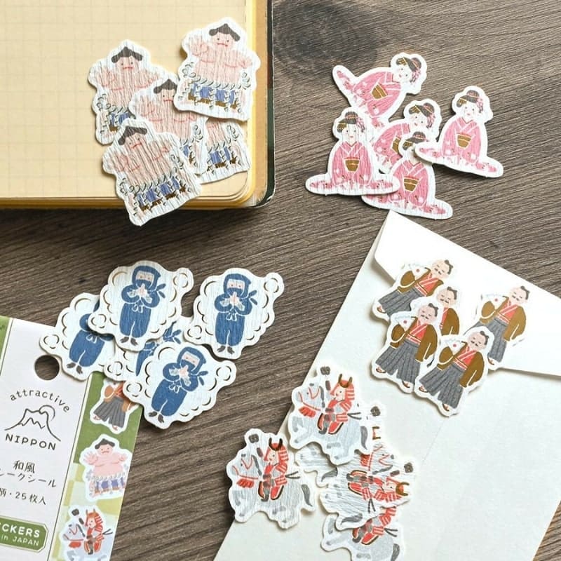 Stickers Flake Personnages Japonais