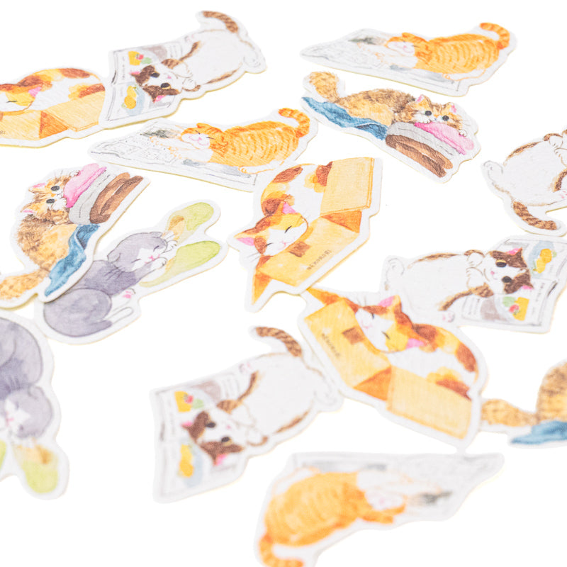 Stickers Japonais Chat Nekorobi