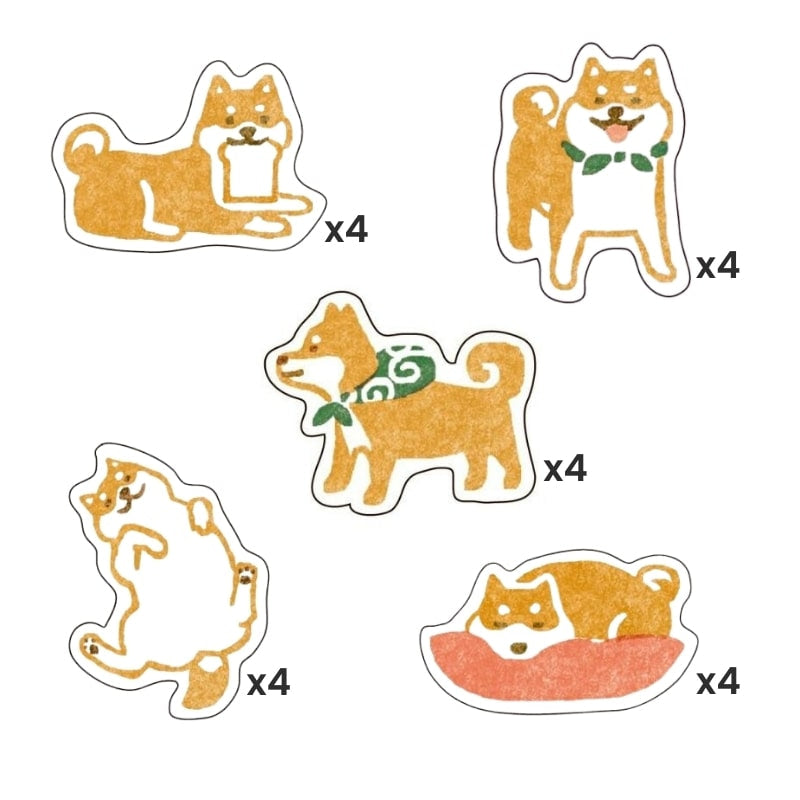 Stickers Japonais Chien Shiba