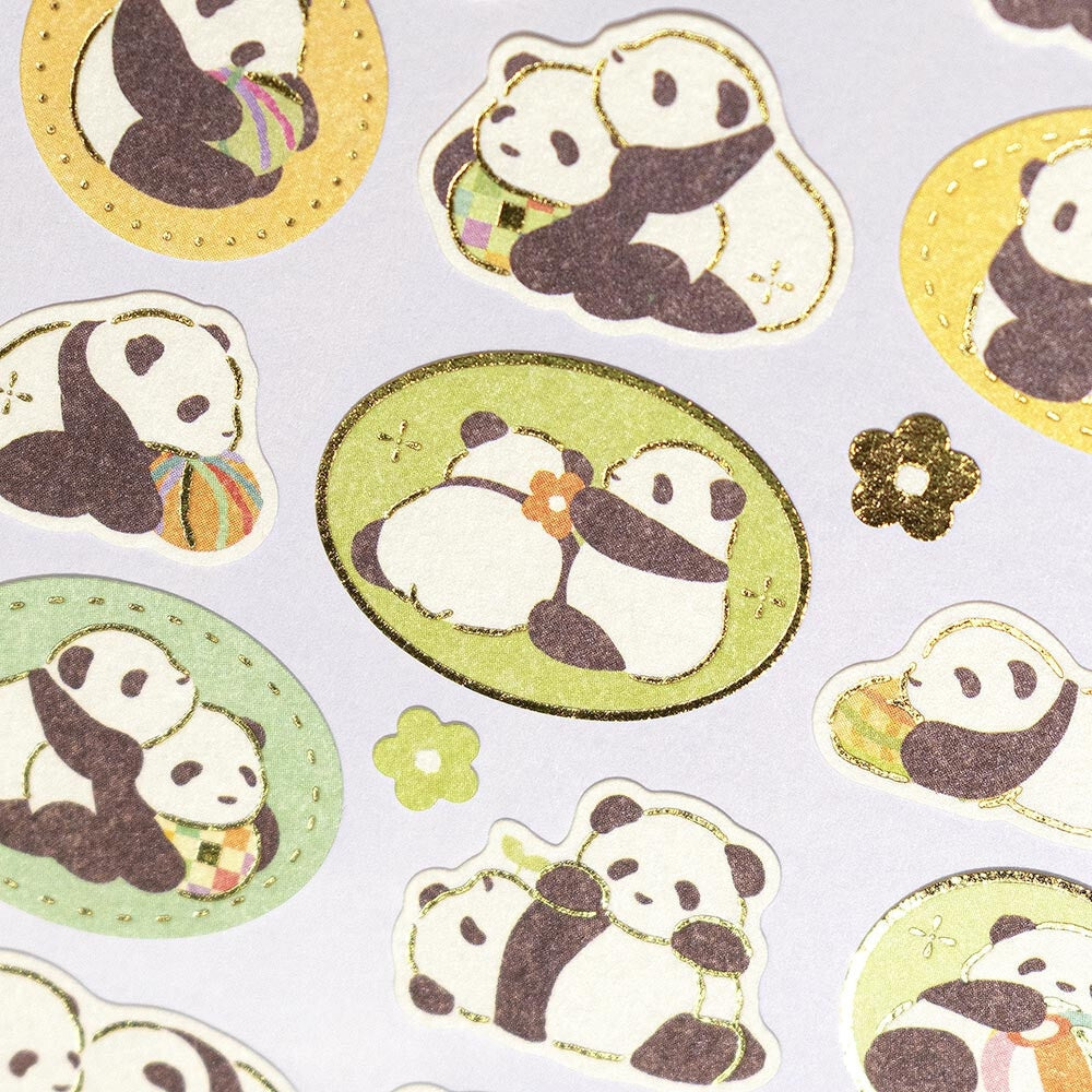 Stickers Panda Japonais