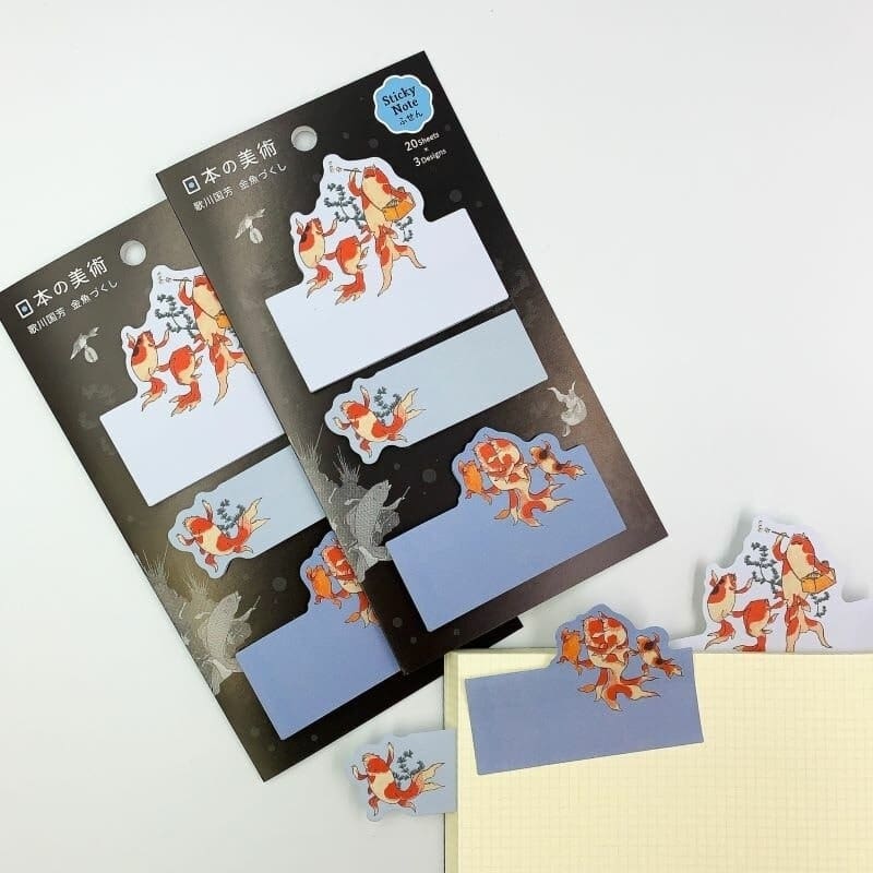 Sticky Notes Japonaises Kingyo par Kuniyoshi