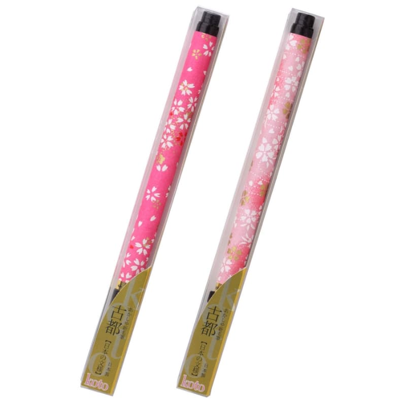 Stylo-Pinceau Koto Manche Papier Washi Rose