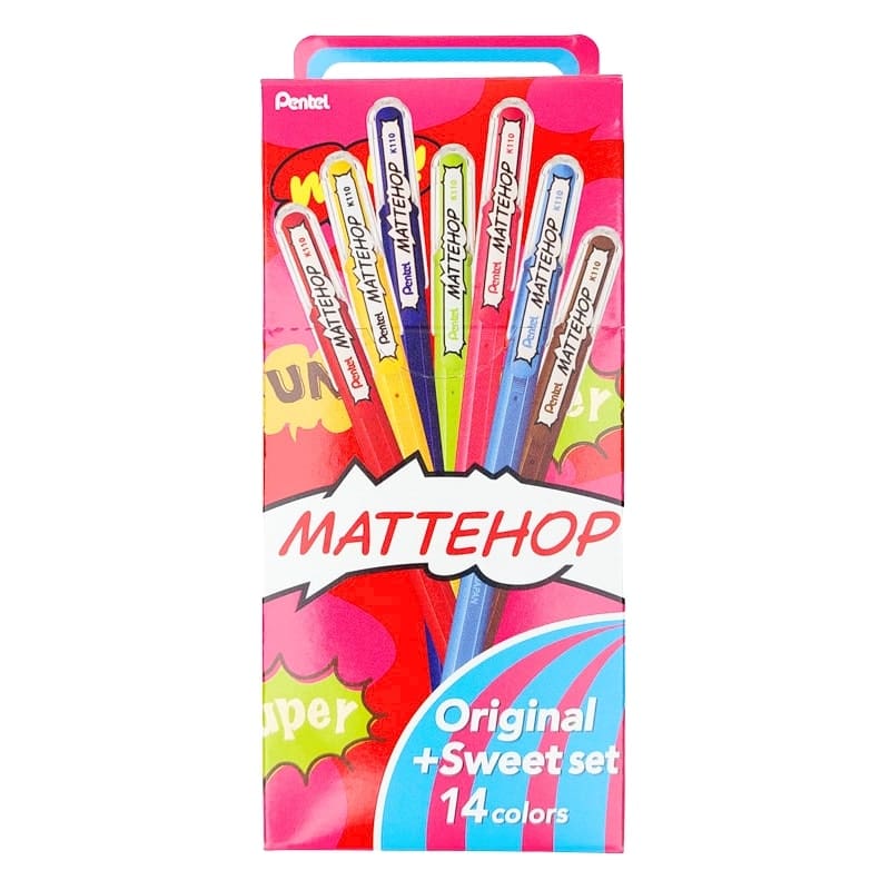 Stylos Couleur Pentel Mattehop Original + Sweet Set