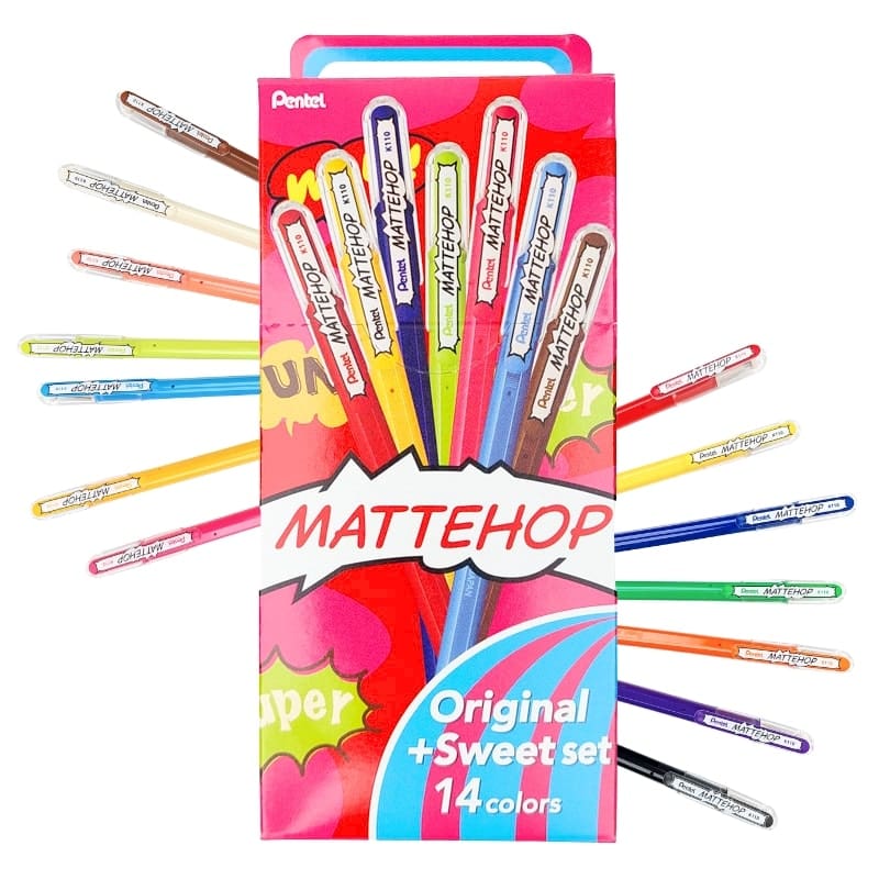 Stylos Couleur Pentel Mattehop Original + Sweet Set