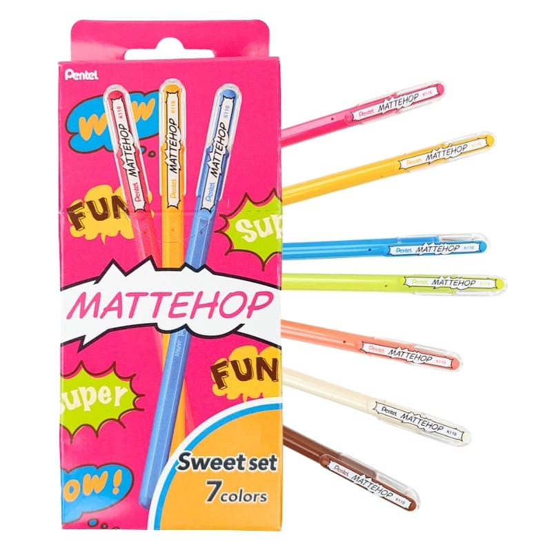 Stylos Couleur Pentel Mattehop Sweet Set