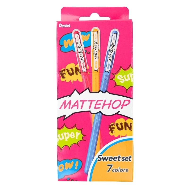 Stylos Couleur Pentel Mattehop Sweet Set