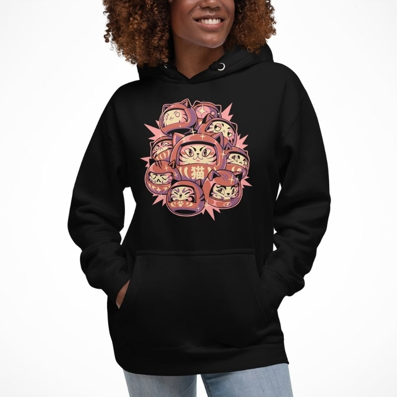 Sweat Japonais Daruma Cat
