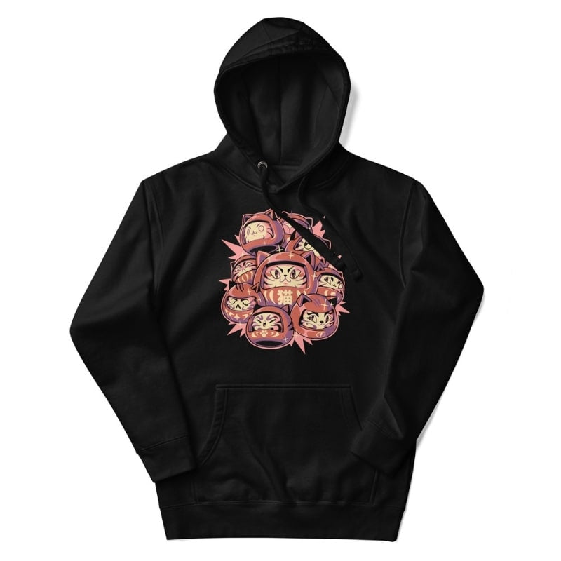 Sweat Japonais Daruma Cat - S