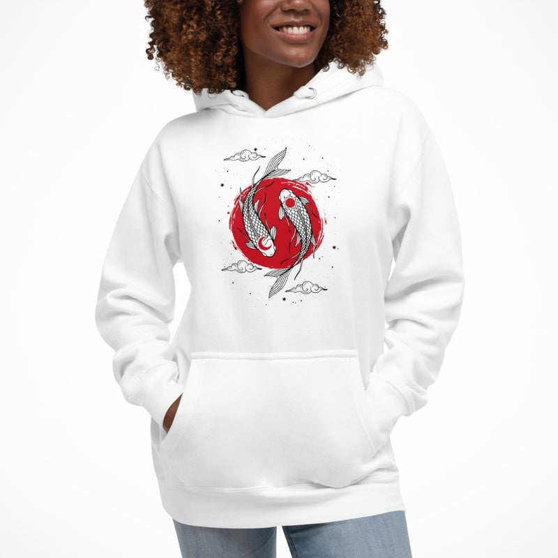 Sweat Japonais Duo Carpes Koï