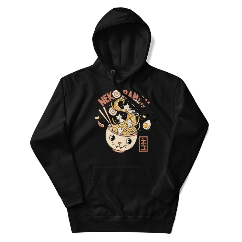 Sweat Japonais Neko Ramen - S