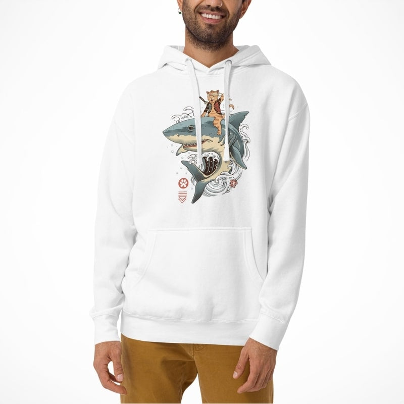 Sweat Japonais Neko Requin
