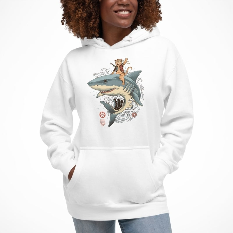 Sweat Japonais Neko Requin