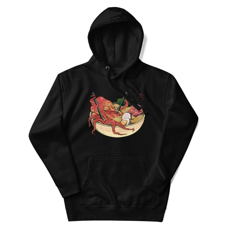 Sweat Japonais Octopus Ramen - S / Noir