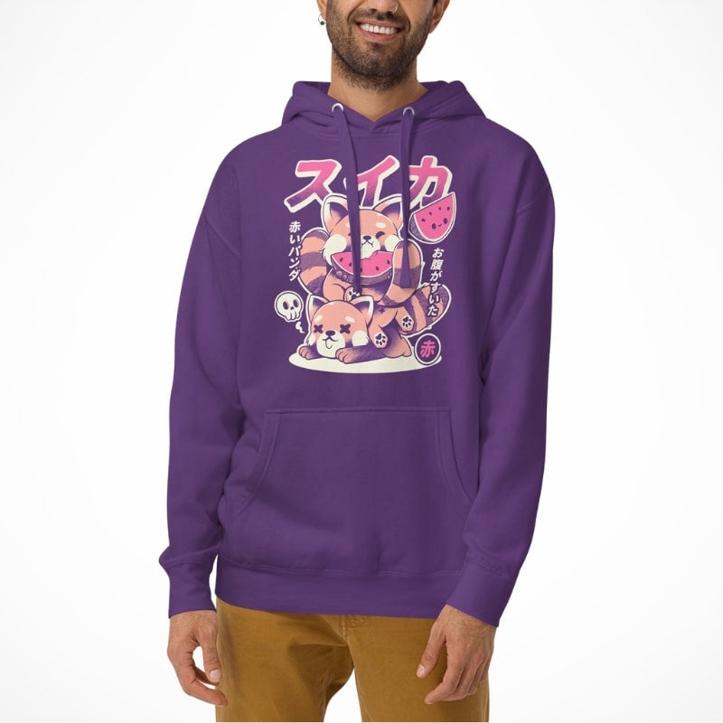 Sweat Japonais Panda Roux