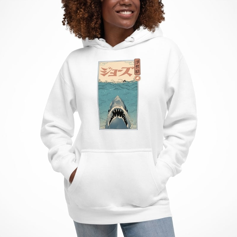 Sweat Japonais Ukiyo-e Attaque de Requin