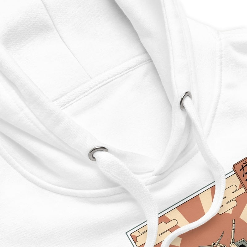 Sweat Japonais Ukiyo-e Mécha & Fuji