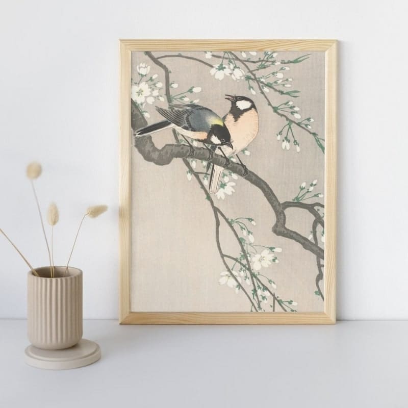 Tableau Branche de Cerisier Japonais - A3