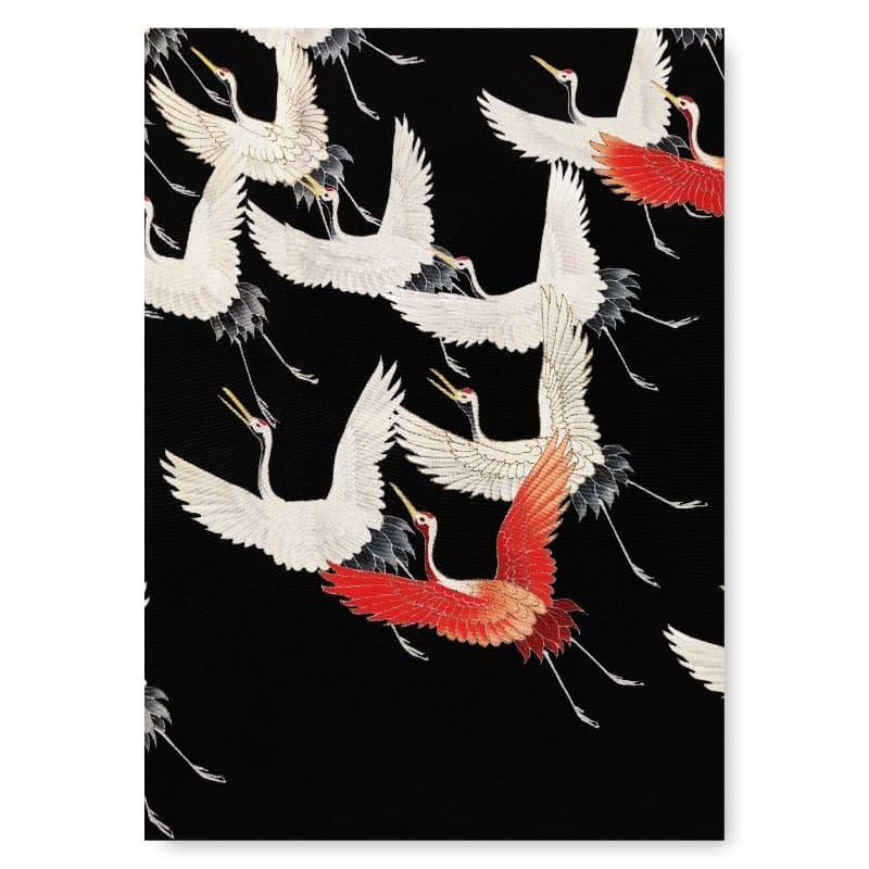 Impression sur Toile 70x50cm Tableaux Image Photo Japon Grues Impression sur Toile 70x50cm Tableaux Image Photo Japon Grues