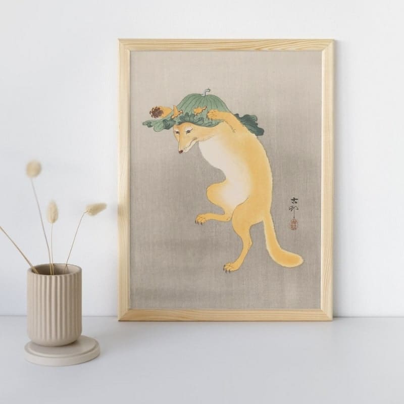 Tableau Japonais Kitsune - A3