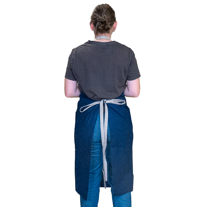 Tablier de Cuisine Japonais Bleu