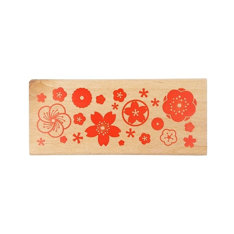 Tampon en Bois Fleurs du Japon