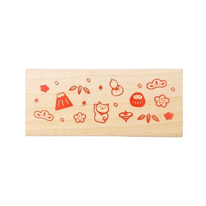 Tampon en Bois Porte-Bonheurs Japonais