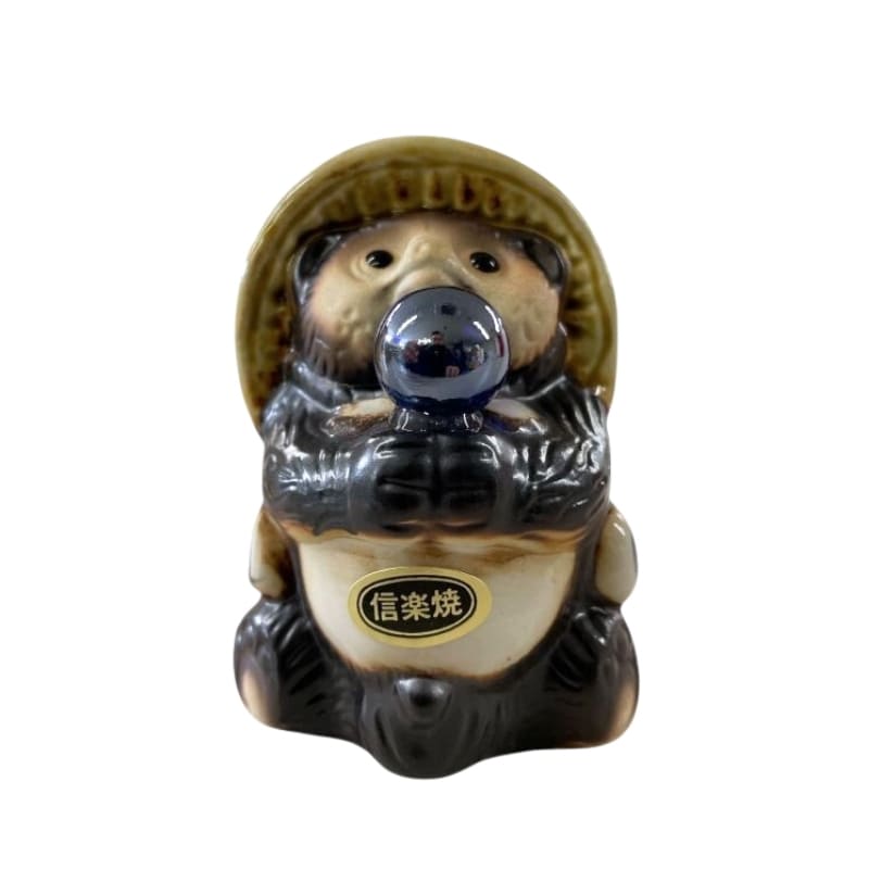 Figurine Tanuki Perle Bleue