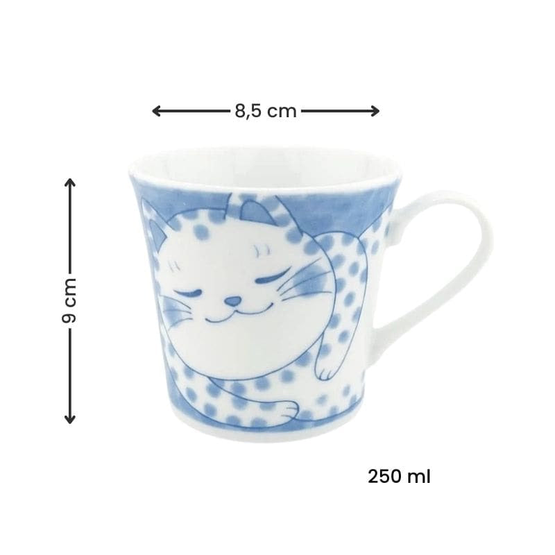 Tasse Japonaise Chat à Pois