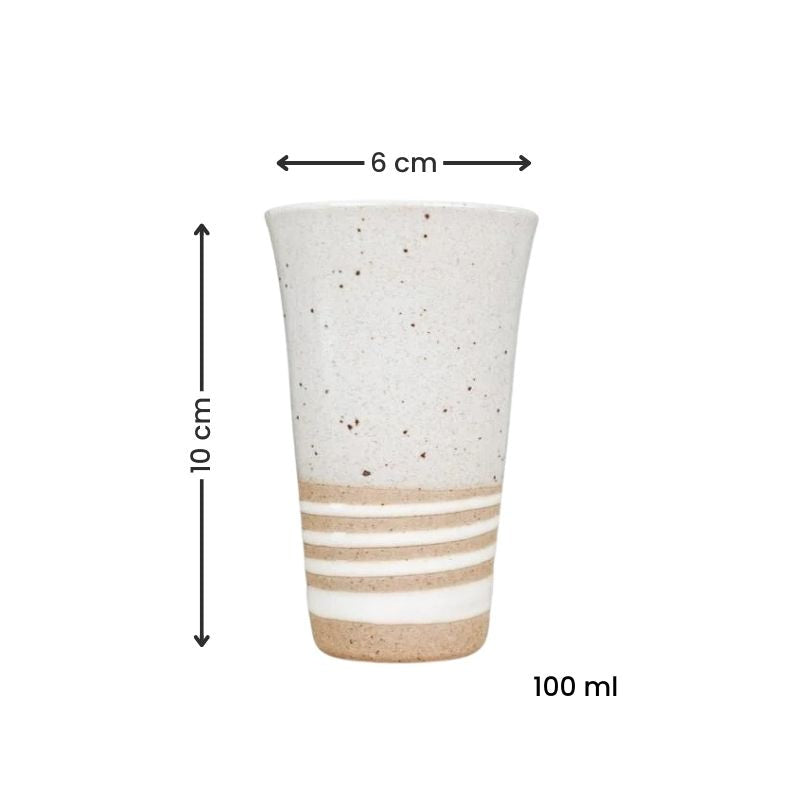 Tasse Japonaise Terre Cuite Blanc