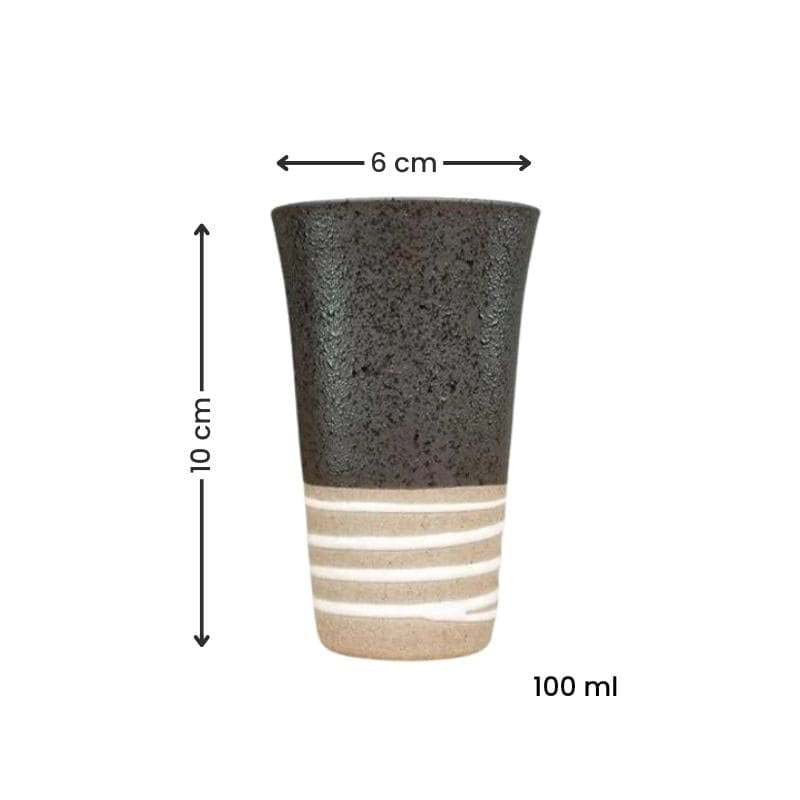 Tasse Japonaise Terre Cuite Noir