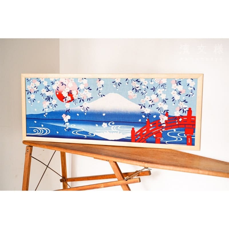 Tenugui Japonais Fuji Sakura