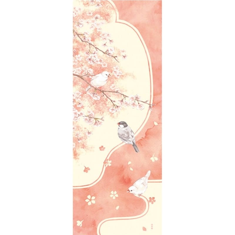 Tenugui Japonais Haru Tori