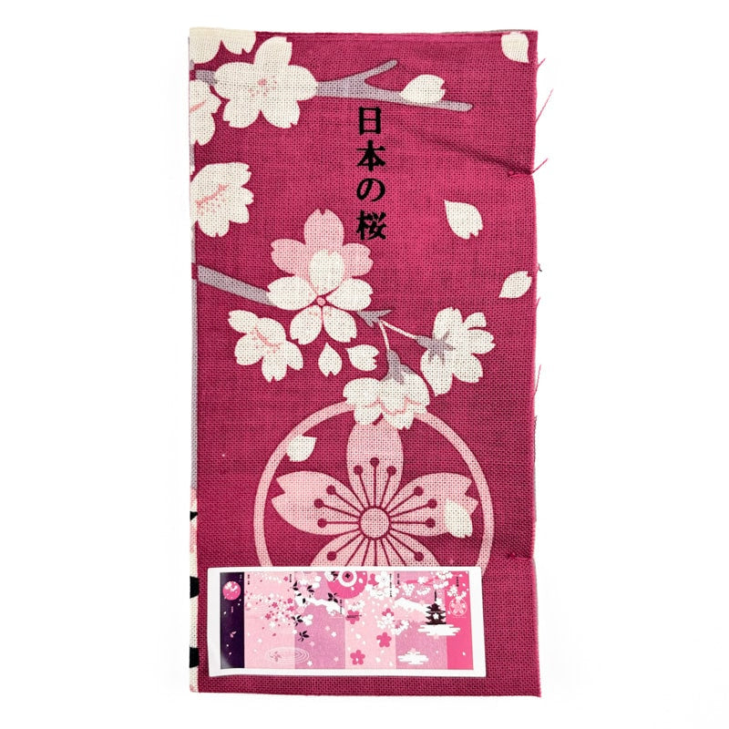 Tissu Tenugui Japonais Sakura