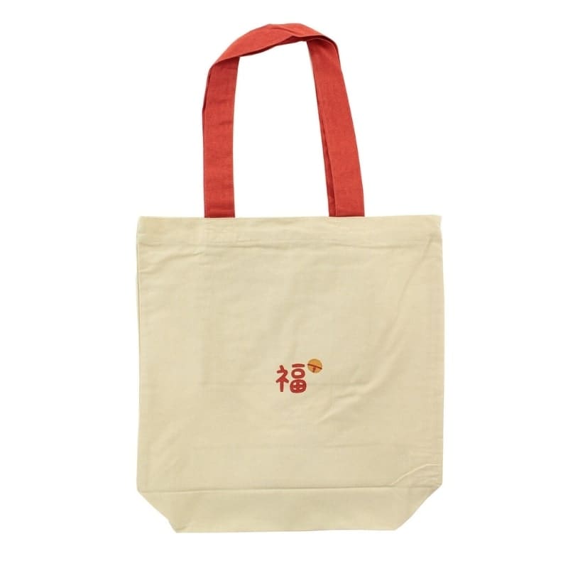 Tote Bag Beige Fuku Maneki Neko
