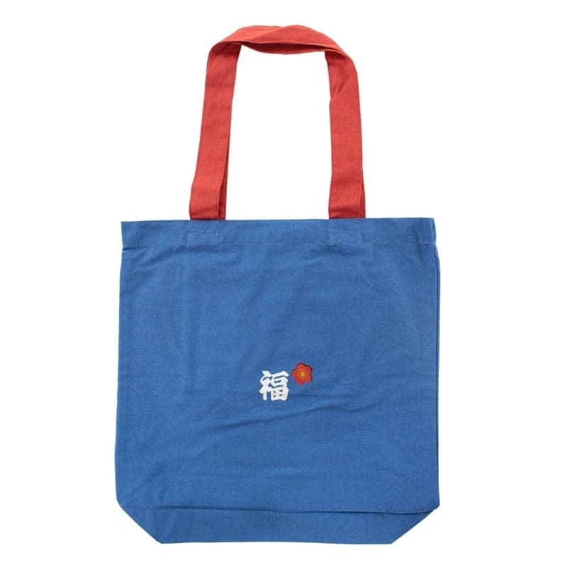 Tote Bag Bleu Maneki Neko Bénédiction