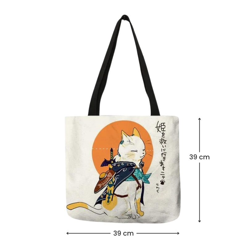 Tote Bag Chat Japonais