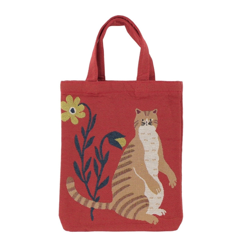 Tote Bag Chat Japonais Rouge