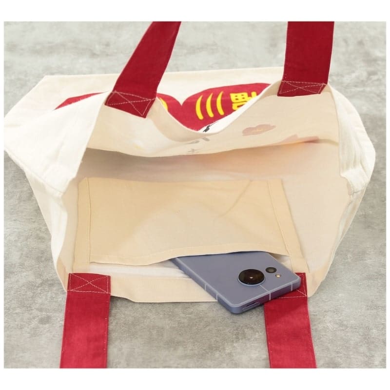 Tote Bag Ivoire Shiba Daruma