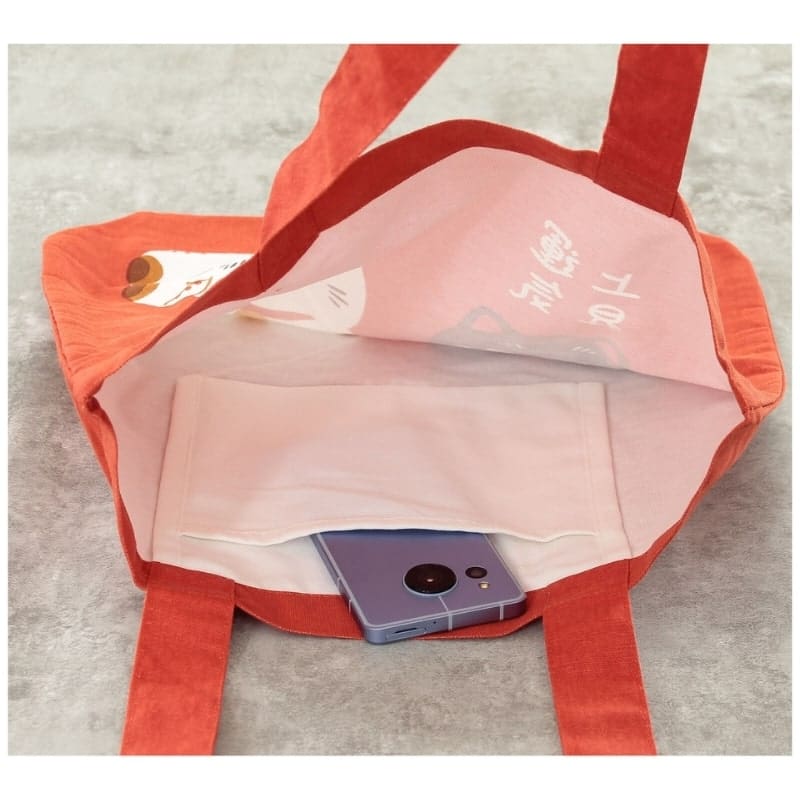 Tote Bag Rouge Maneki Neko Shōfuku